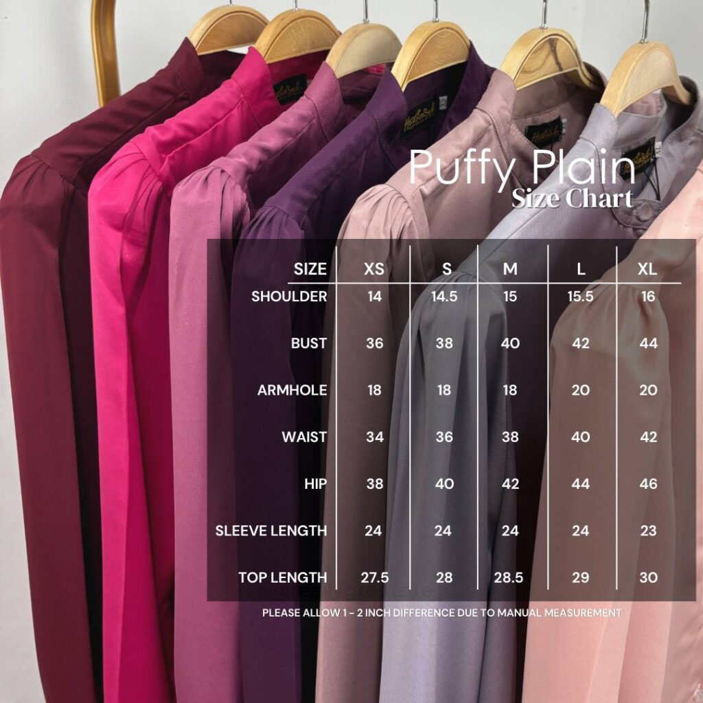 PUFFY PLAIN TOP BOLD SERIES (NEW IN)