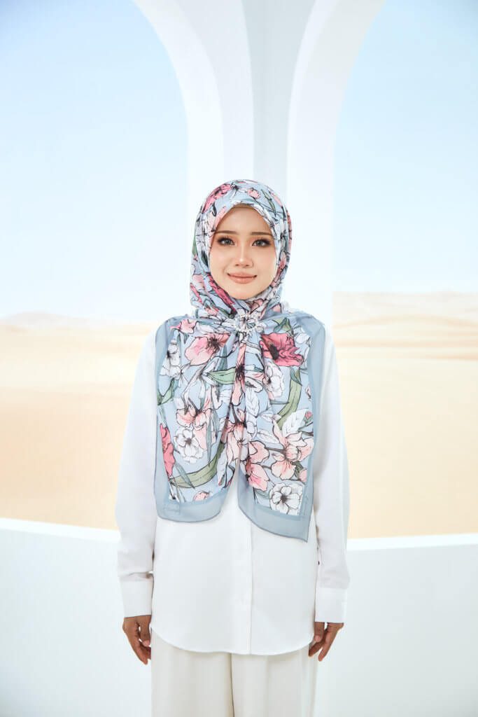 FLEUR COTTON PRINTED SQUARE (NEW ARRIVAL)