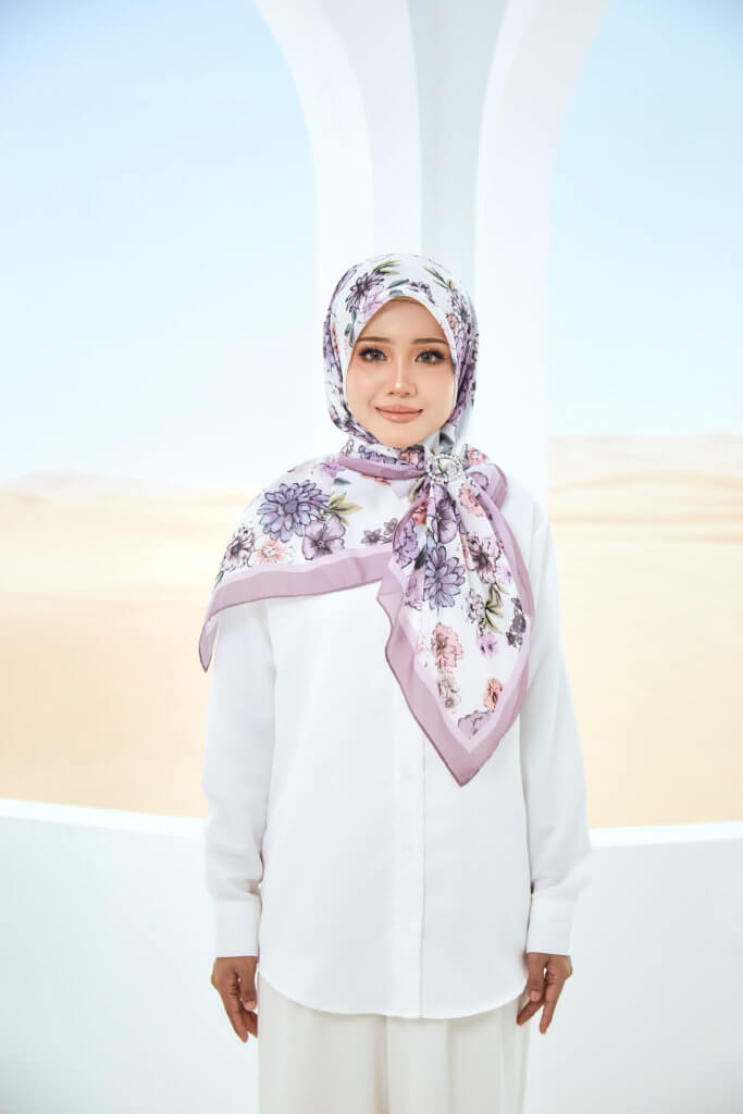 FLEUR COTTON PRINTED SQUARE (NEW ARRIVAL)