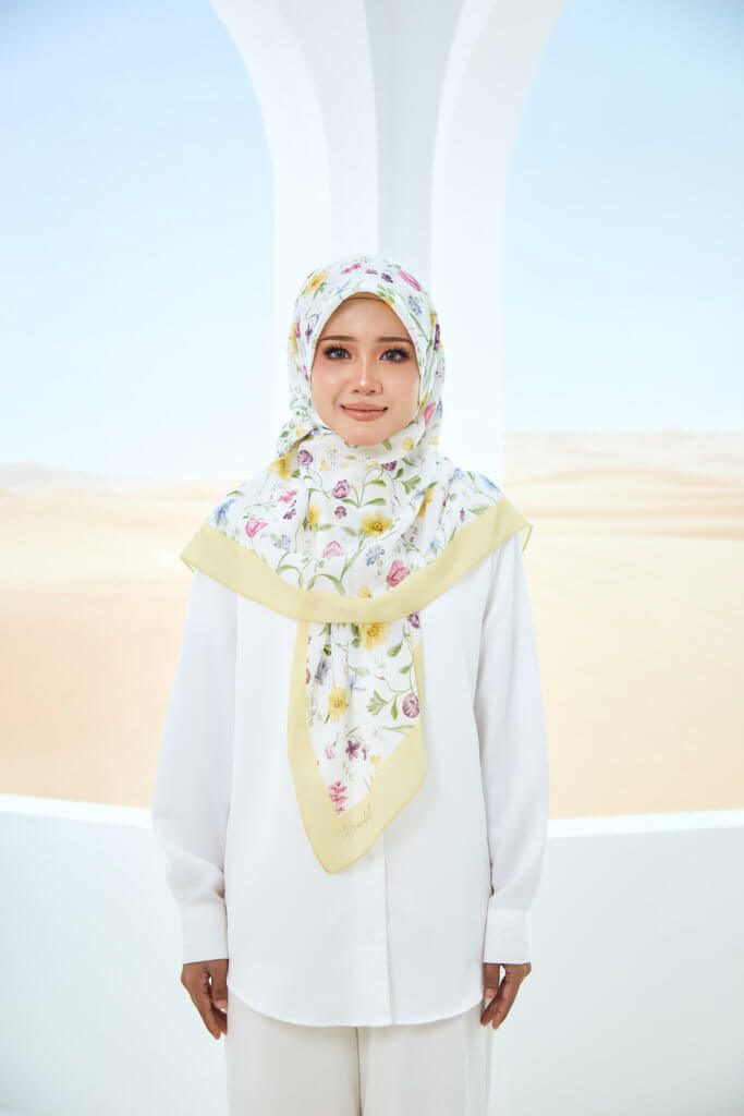 FLEUR COTTON PRINTED SQUARE (NEW ARRIVAL)
