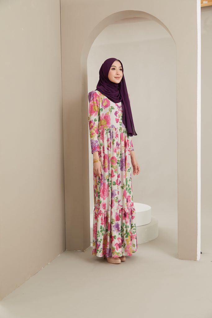 ALL OVER FLOWER DRESS (NEW ARRIVAL)