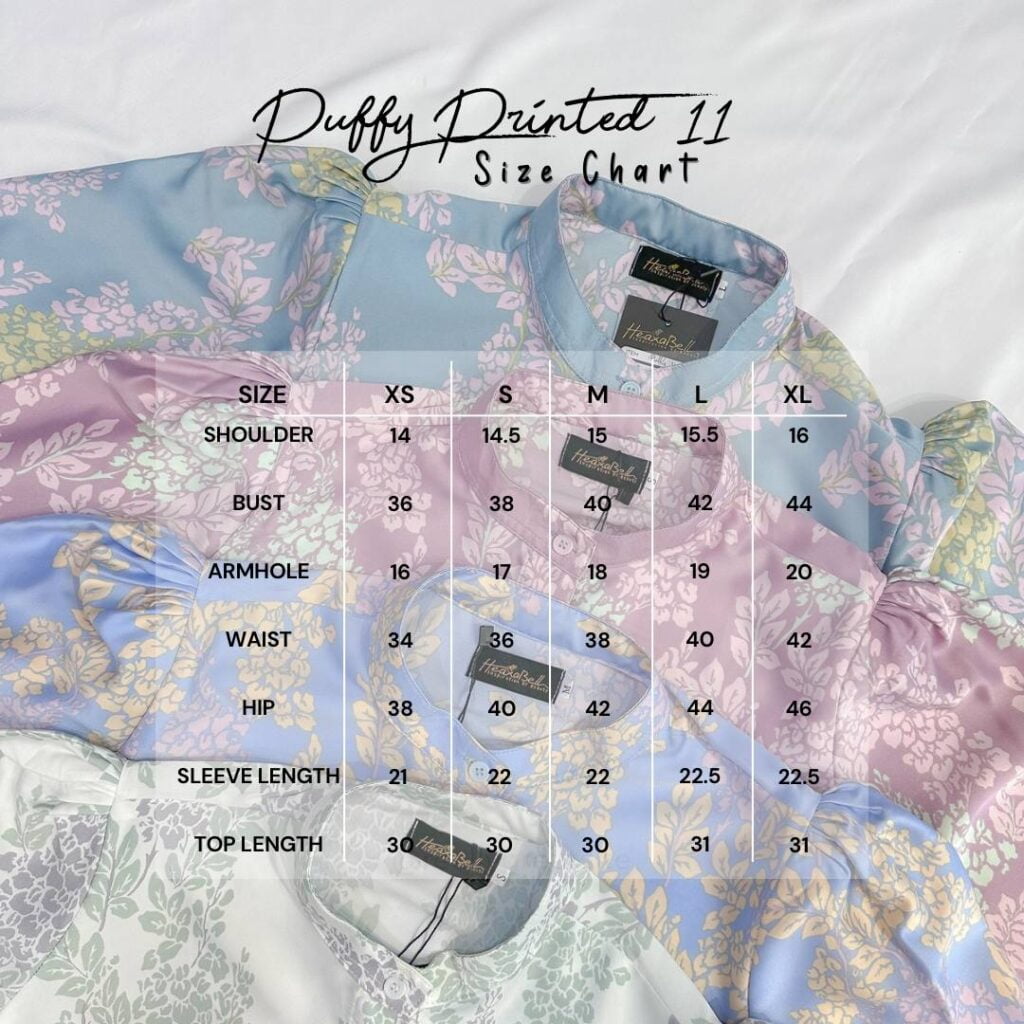 HEAXABELL- PUFFY PRINTED 11 ( DEFECT ITEMS)